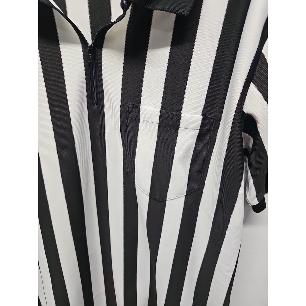 Rawlings Men Black Vtg Refere Official Jersey Shirt Basketball Football Hockey M - Picture 5 of 13